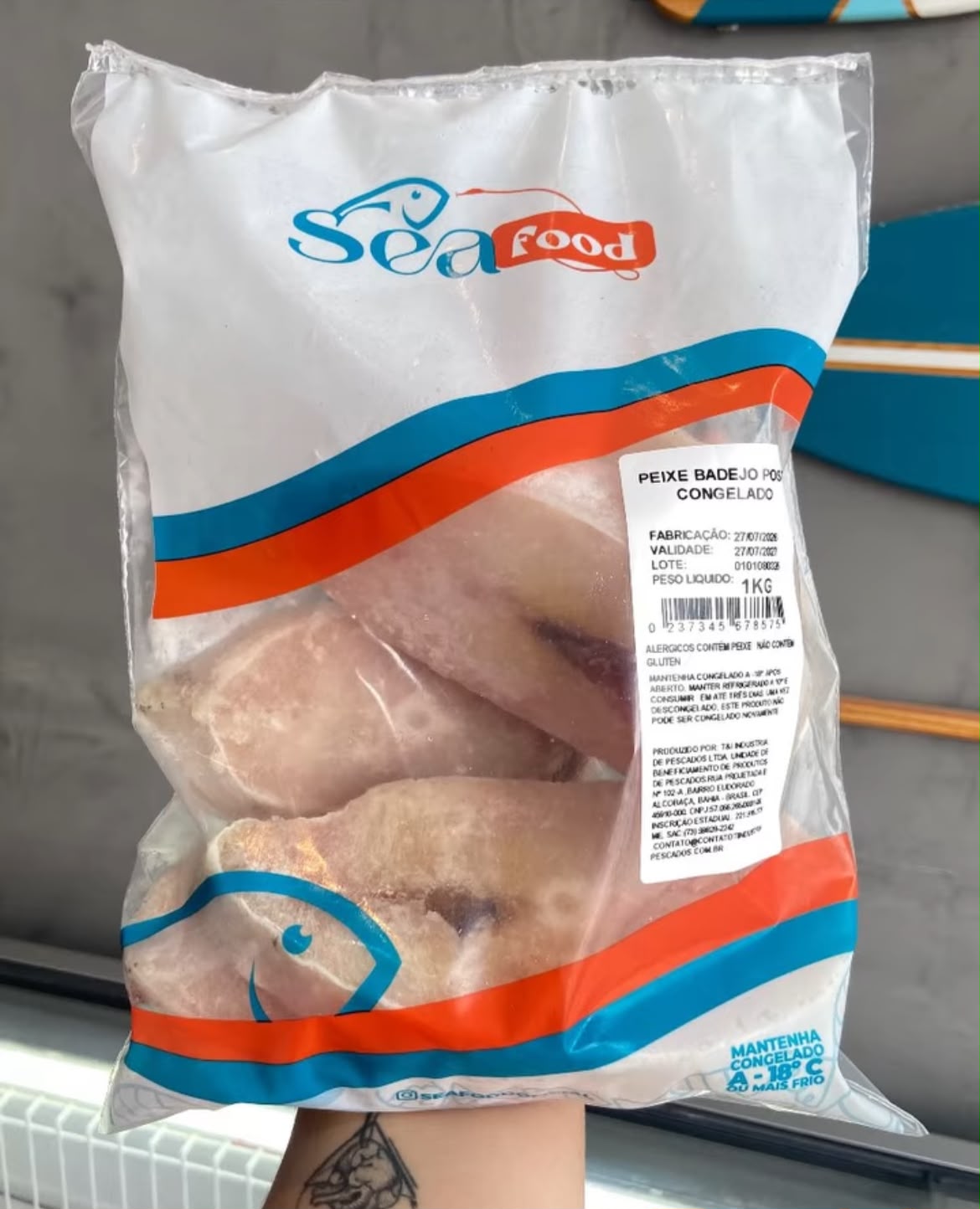 PEIXE CONGELADO BADEJO POSTA